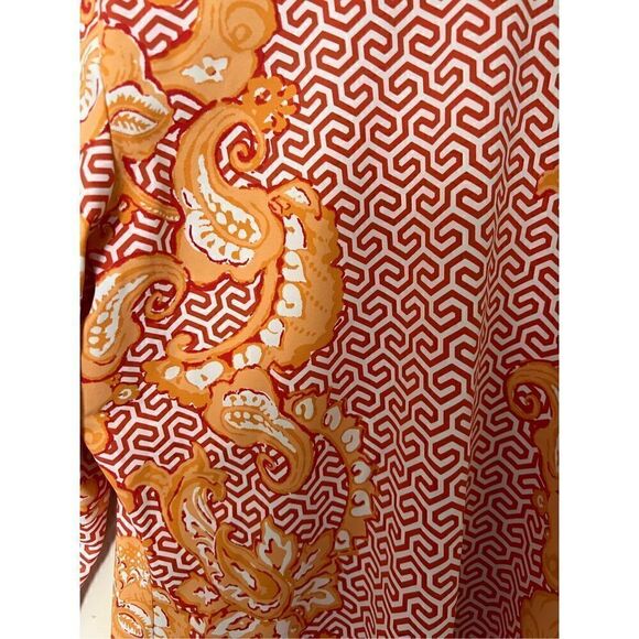 J McLaughlin long sleeve geo print shirt - Picture 3 of 6